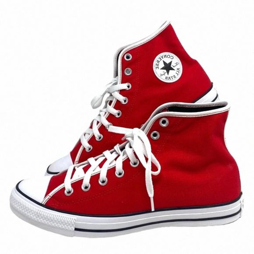 Converse Ctas Shoes High Skate Men Sneakers Red 152620C-WRW Custom Canvas White